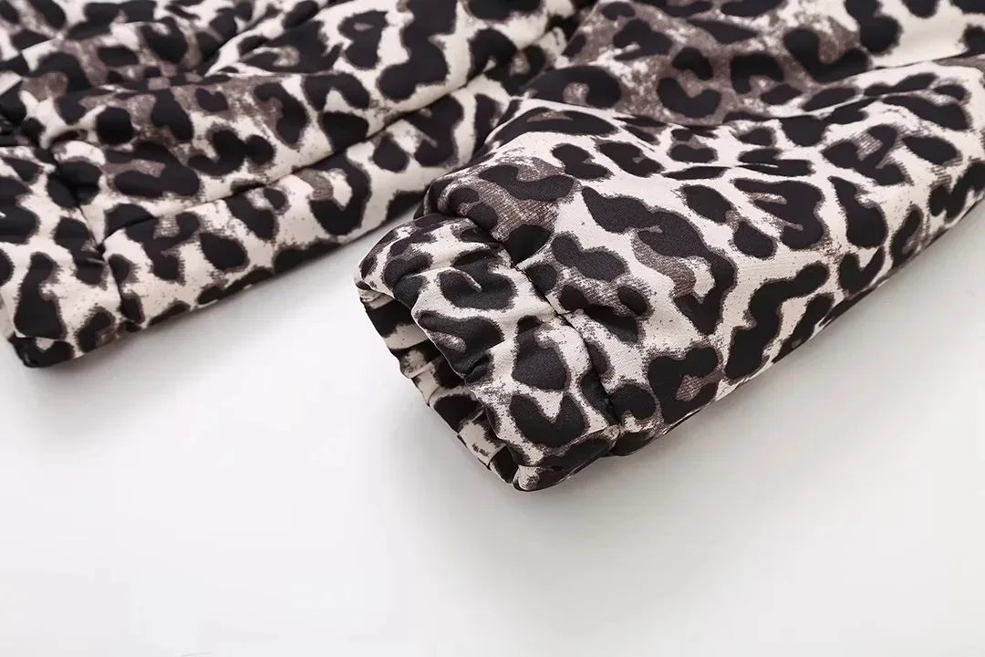 Luipaardprint bomberjack | Oversized | Zip-Up | Luipaardjack | Damesjas-Boutique Moda