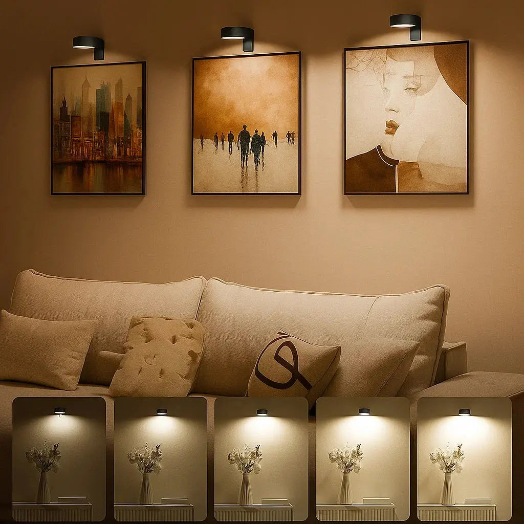 Magnetische LED-Schilderijlamp – Dimbaar & Draadloos-Boutique Moda