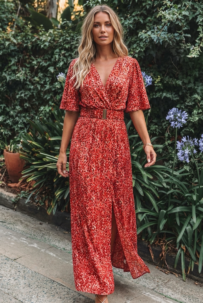 Maxi-jurk – Luchtige wikkeljurk voor de zomer-Boutique Moda