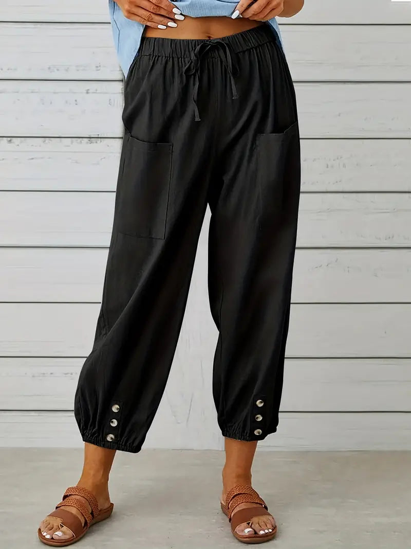 Mirabelle Linnen broek | Casual zomerbroek voor vrouwen-Boutique Moda