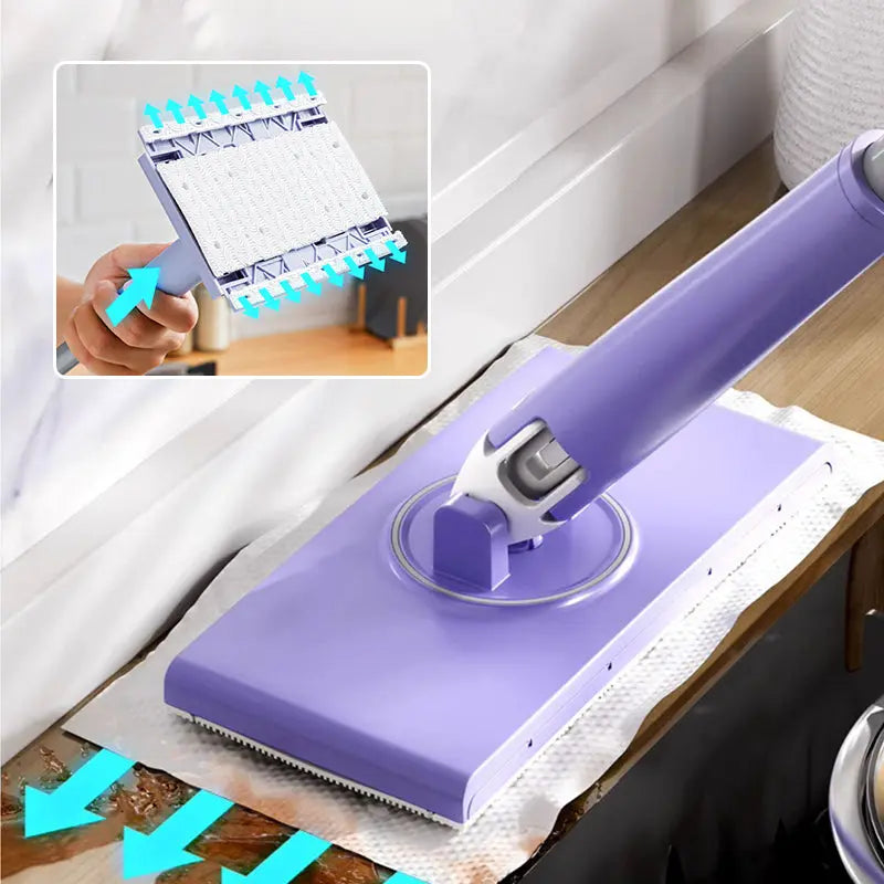 Mop voor Vochtige Doekjes | Handsfree Reinigen zonder Bukken | Vloer & Ramen-Boutique Moda