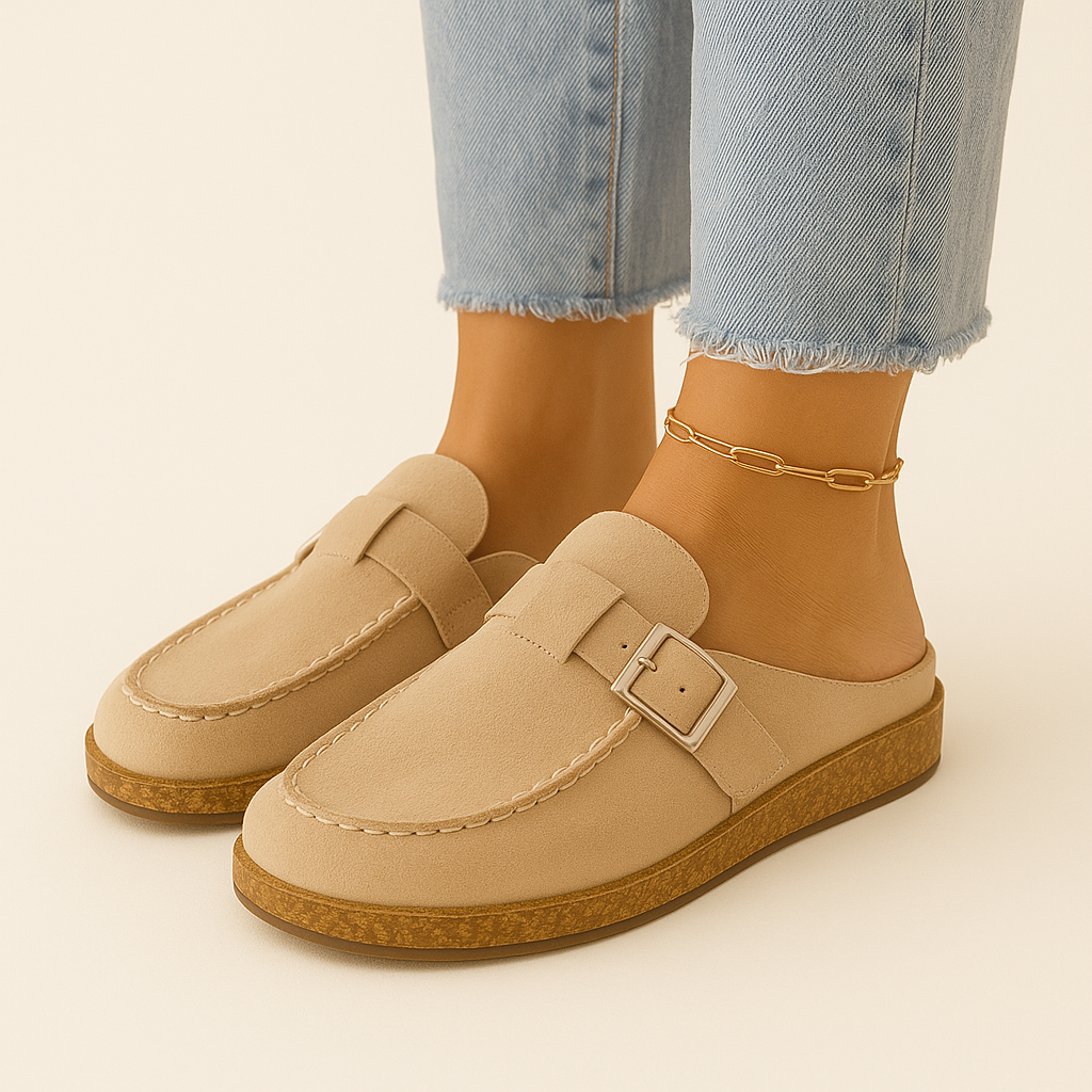 Muiltjes - Vrouwen Slip-On Suède Klompen Slippers-Boutique Moda