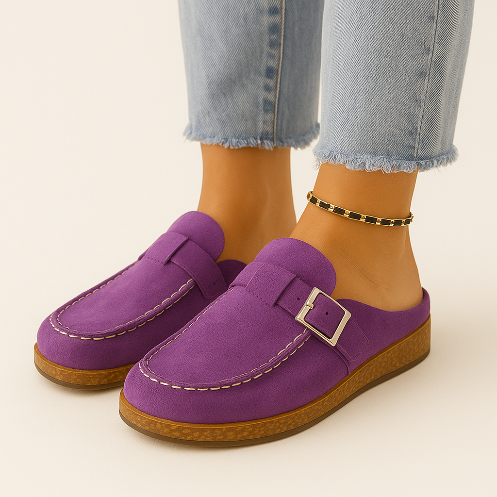 Muiltjes - Vrouwen Slip-On Suède Klompen Slippers-Boutique Moda