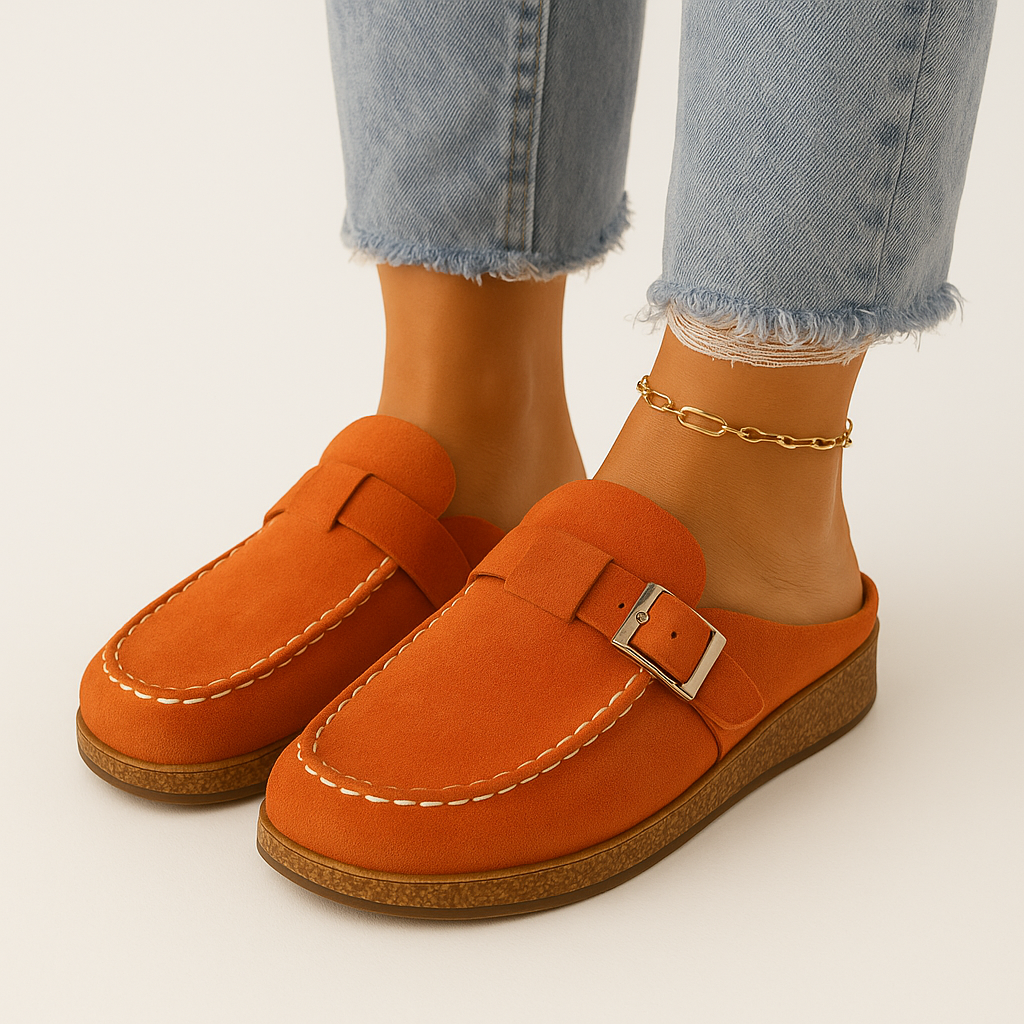 Muiltjes - Vrouwen Slip-On Suède Klompen Slippers-Boutique Moda