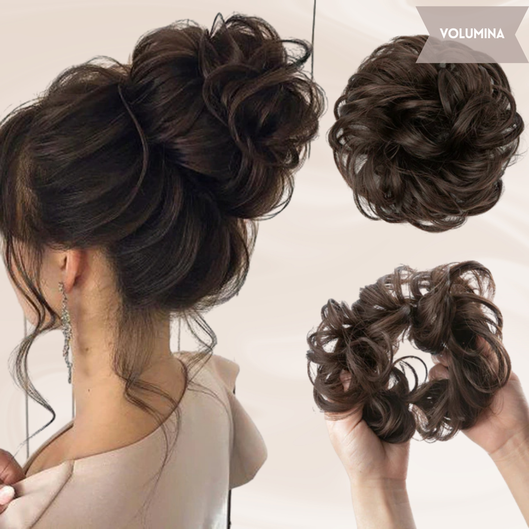 Nephaar Scrunchies - Messy Bun - Haar Donut - Synthetisch Haar Bun - Scrunchie Haarstukjes-Boutique Moda