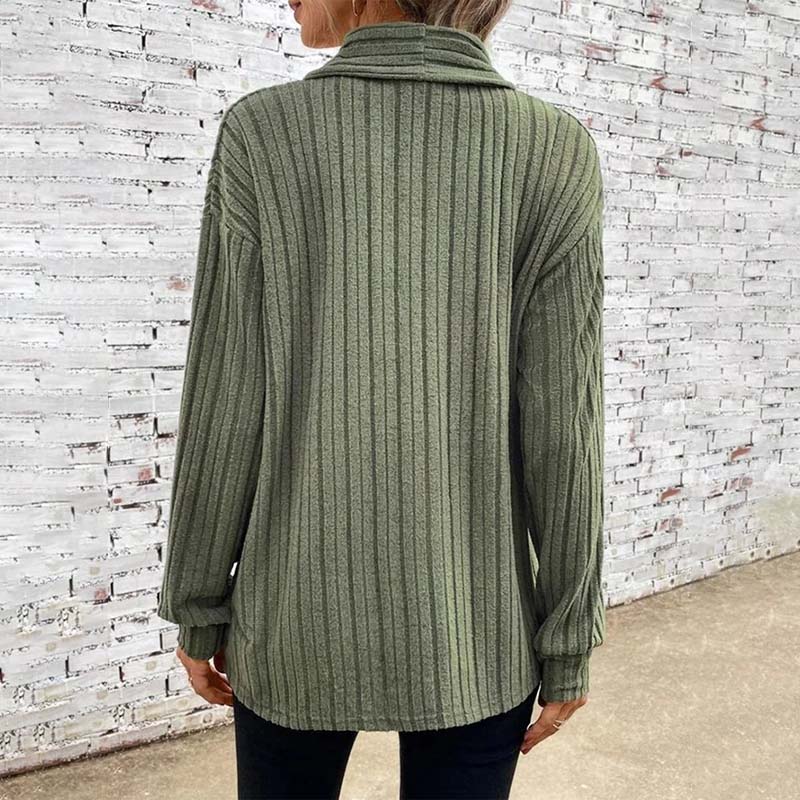 Open Vest - Damesvest met lange mouwen en losse pasvorm-Boutique Moda