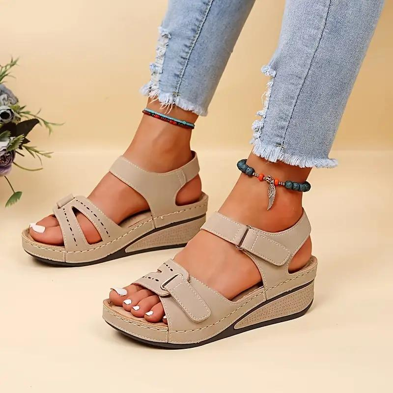 Orthopedische Sandalen, Gespbanden, Sleehakken, Ergonomische schoenen, Zomerschoenen-Boutique Moda