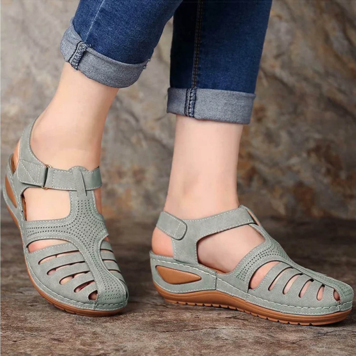 Orthopedische sandalen - Ergonomisch - Pijnverlichting - Zomerschoenen - Damessandalen-Boutique Moda