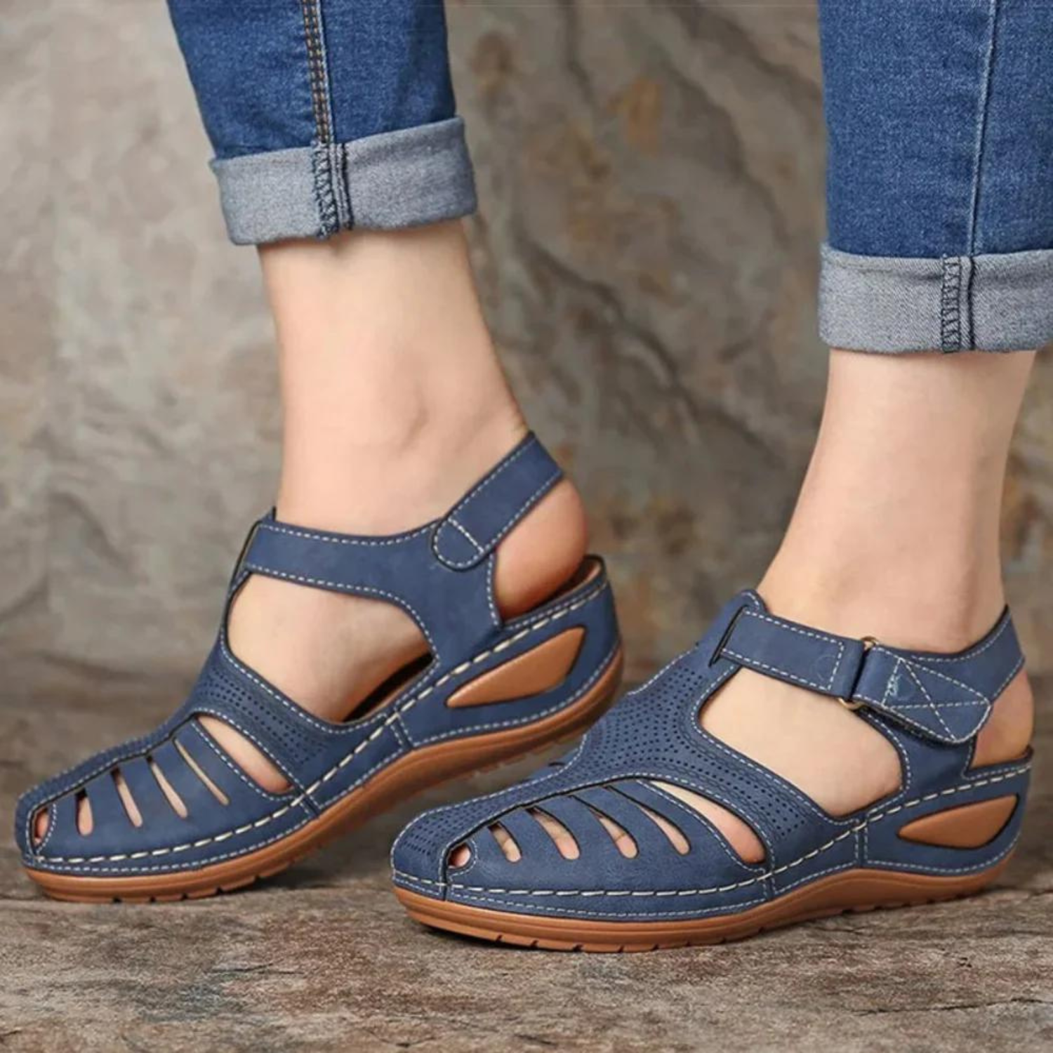 Orthopedische sandalen - Ergonomisch - Pijnverlichting - Zomerschoenen - Damessandalen-Boutique Moda
