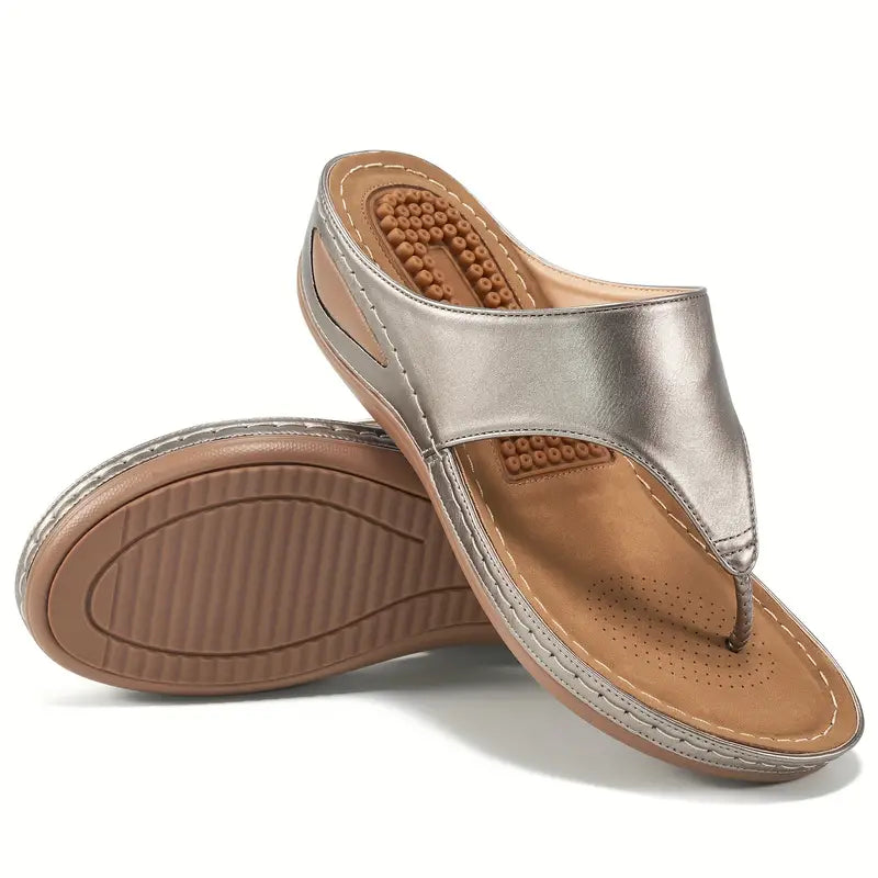 Orthopedische sandalen - Gespband - Steunboog - Sleehakken - Damesschoenen-Boutique Moda