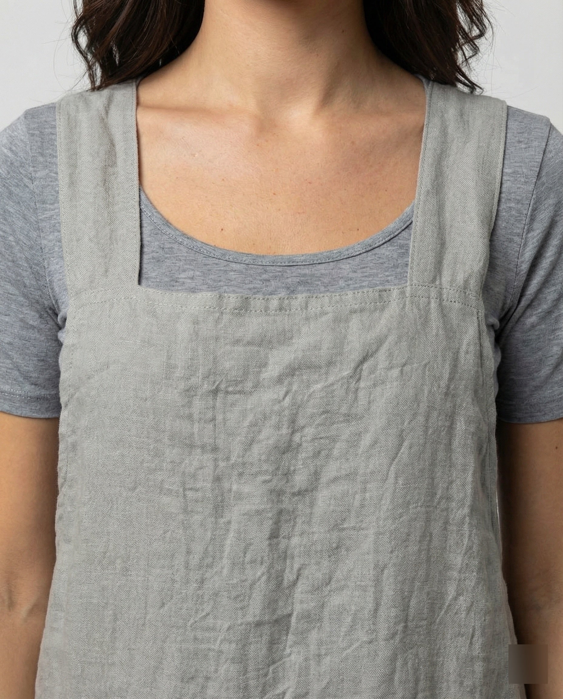 Overhemdjurk - Casual, ruimvallende linnen jurk voor dames-Boutique Moda