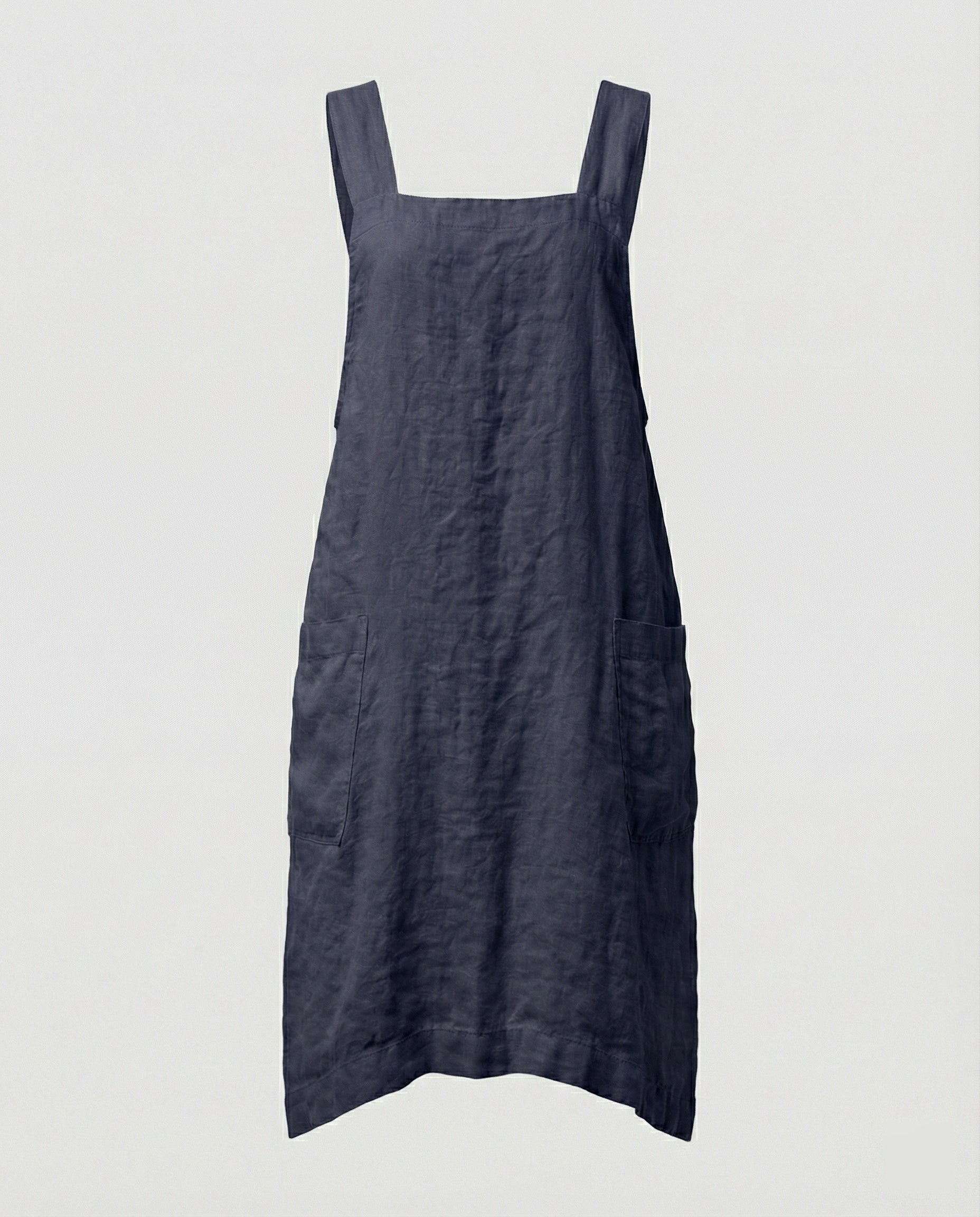 Overhemdjurk - Casual, ruimvallende linnen jurk voor dames-Boutique Moda