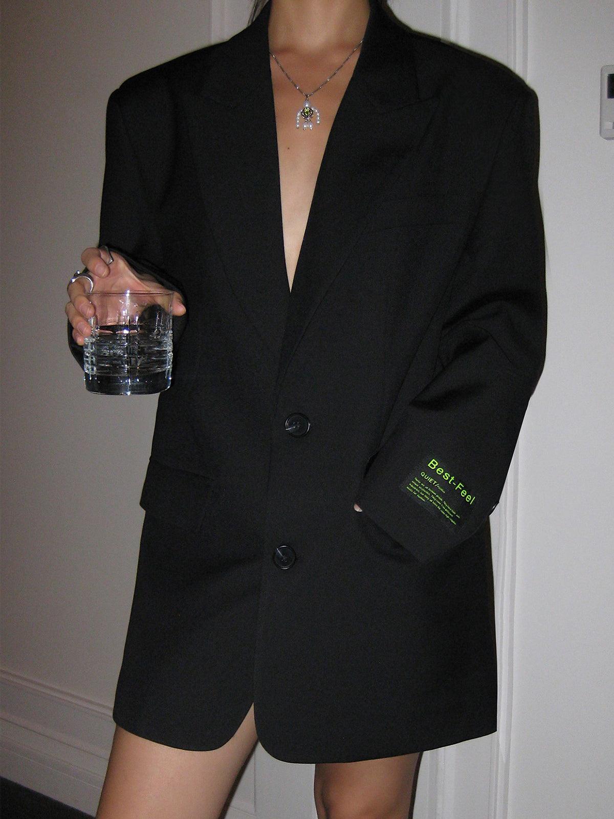 Oversized Blazer - Klassiek - Enkelrijks - Blazerjasje - Damesblazer-Boutique Moda