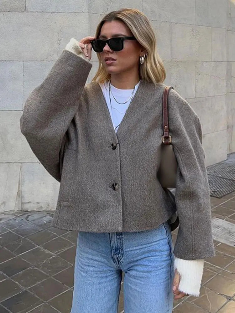 Oversized Jas | Vintage | Losse Jas | Herfstjas | Vrouwenjas-Boutique Moda
