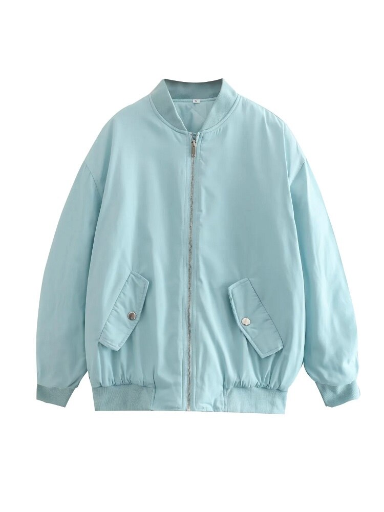 Oversized Jas | Vrouwen Loose Fit Gewatteerd Bomberjack-Boutique Moda