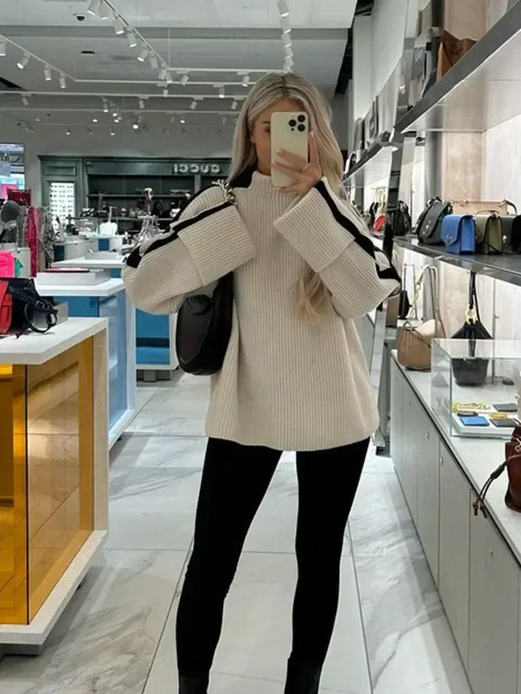Oversized Trui - Los model - Coltrui - Gebreide trui - Dameskleding-Boutique Moda