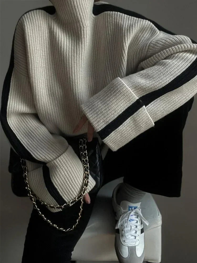 Oversized Trui - Los model - Coltrui - Gebreide trui - Dameskleding-Boutique Moda