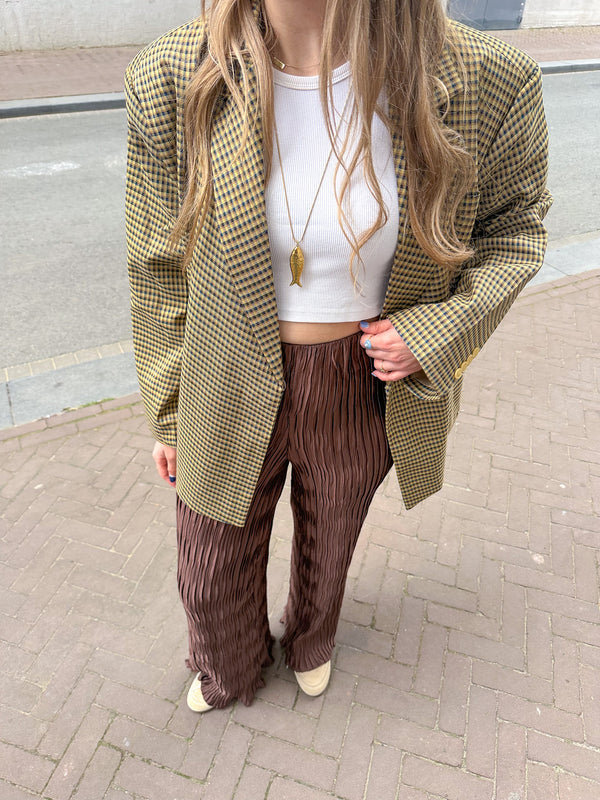 Oversized blazer dames – Loszittende boxy blazerjas met revers-Boutique Moda
