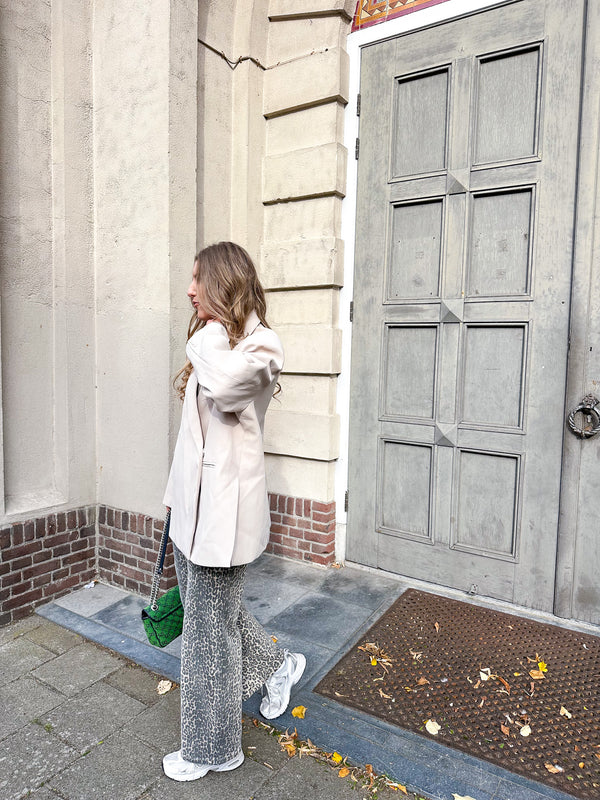 Oversized blazer dames – Loszittende boxy blazerjas met revers-Boutique Moda