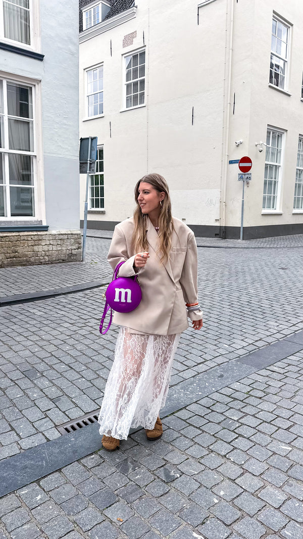 Oversized blazer dames – Loszittende boxy blazerjas met revers-Boutique Moda