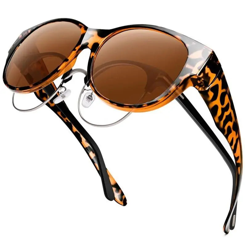 Overzetzonnebril Dames | Gepolariseerd UV400 | Over Eigen Bril | Cat-Eye-Boutique Moda