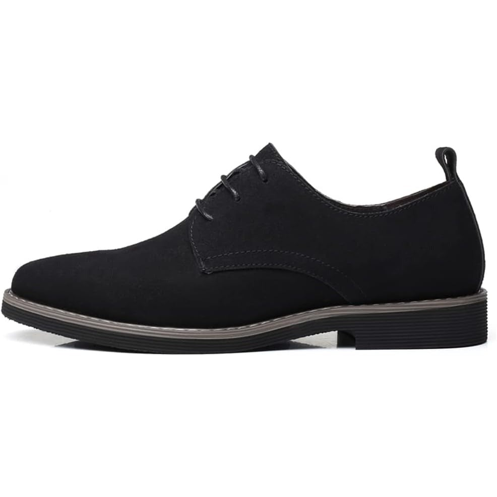 Nette schoenen heren – Derby veterschoenen in suèdelook-Boutique Moda