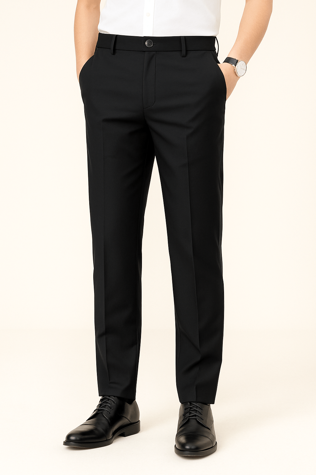 Pantalon – Elastische business casual broek voor heren-Boutique Moda