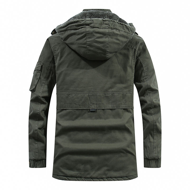 Parka Jas - Heren fleece gevoerde winterjas met capuchon-Boutique Moda