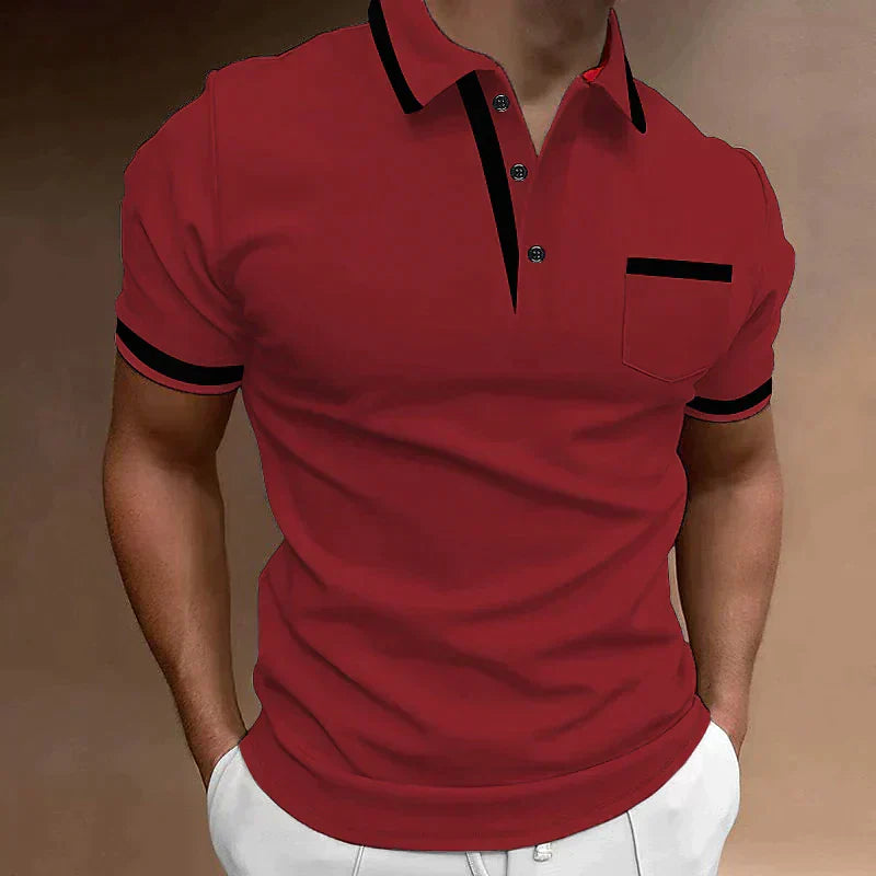 Polo T-Shirt - Herenpolo met kraag en korte mouwen-Boutique Moda