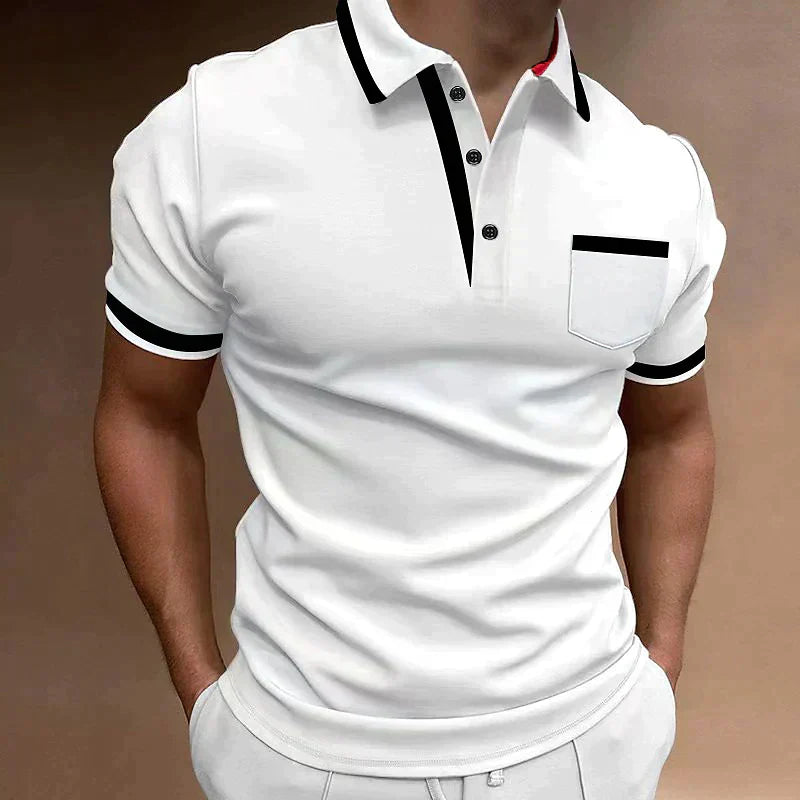 Polo T-Shirt - Herenpolo met kraag en korte mouwen-Boutique Moda