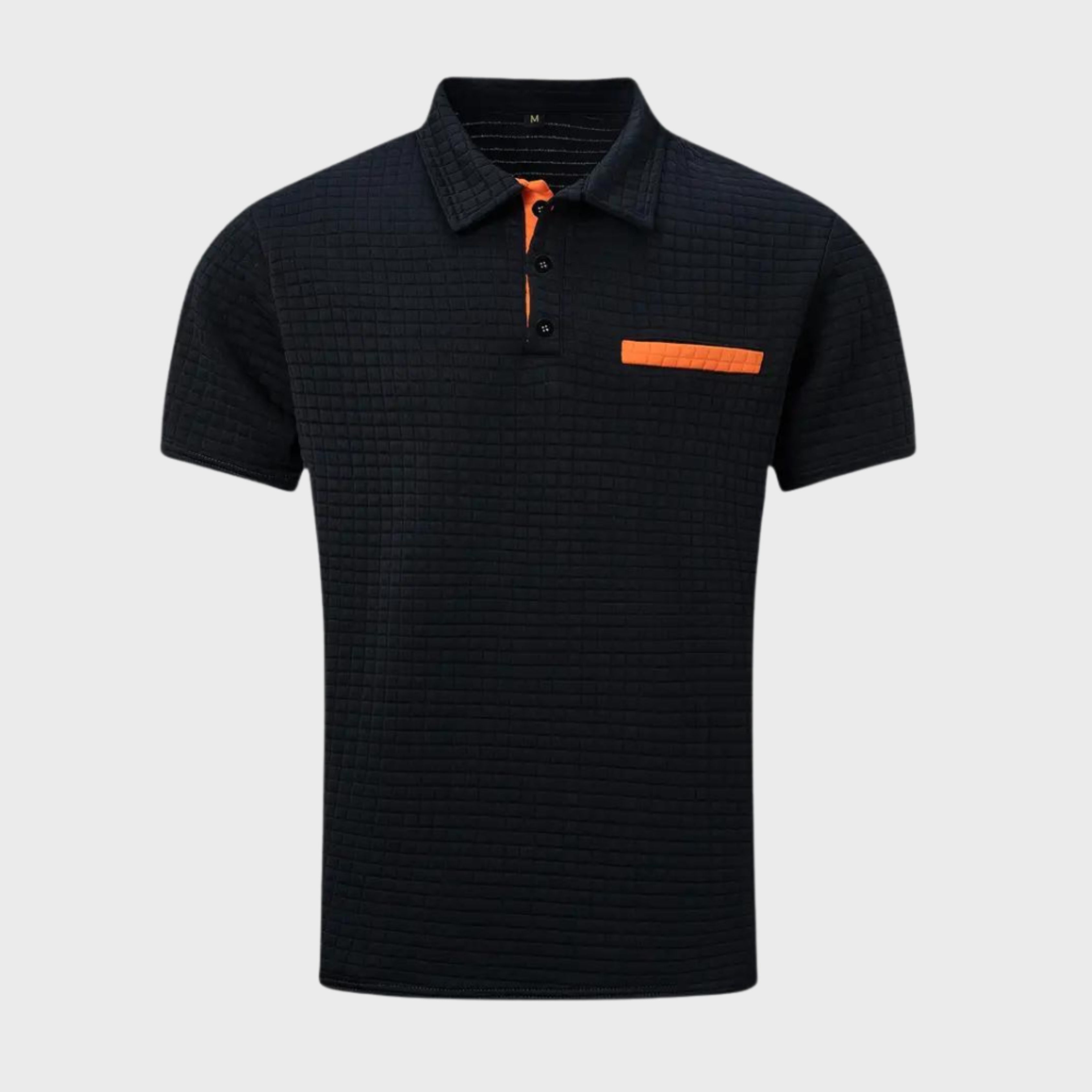Polo T-shirt | Knoopsluiting | Borstzak | T-shirt met kraag | Polo's voor heren-Boutique Moda