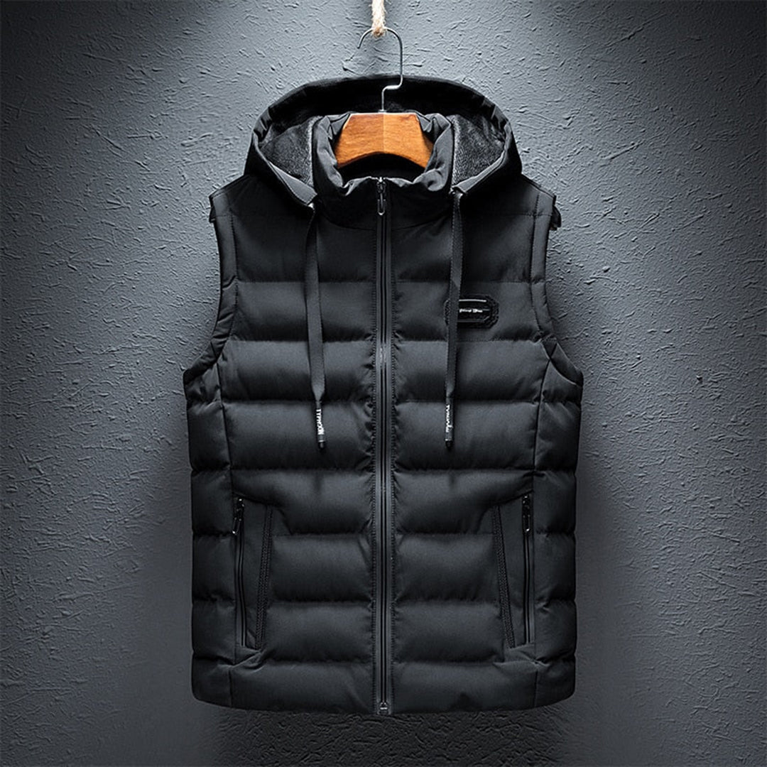 Puffer Gilet - Met capuchon - Gewatteerd - Bodywarmer - Gevuld vest voor heren-Boutique Moda