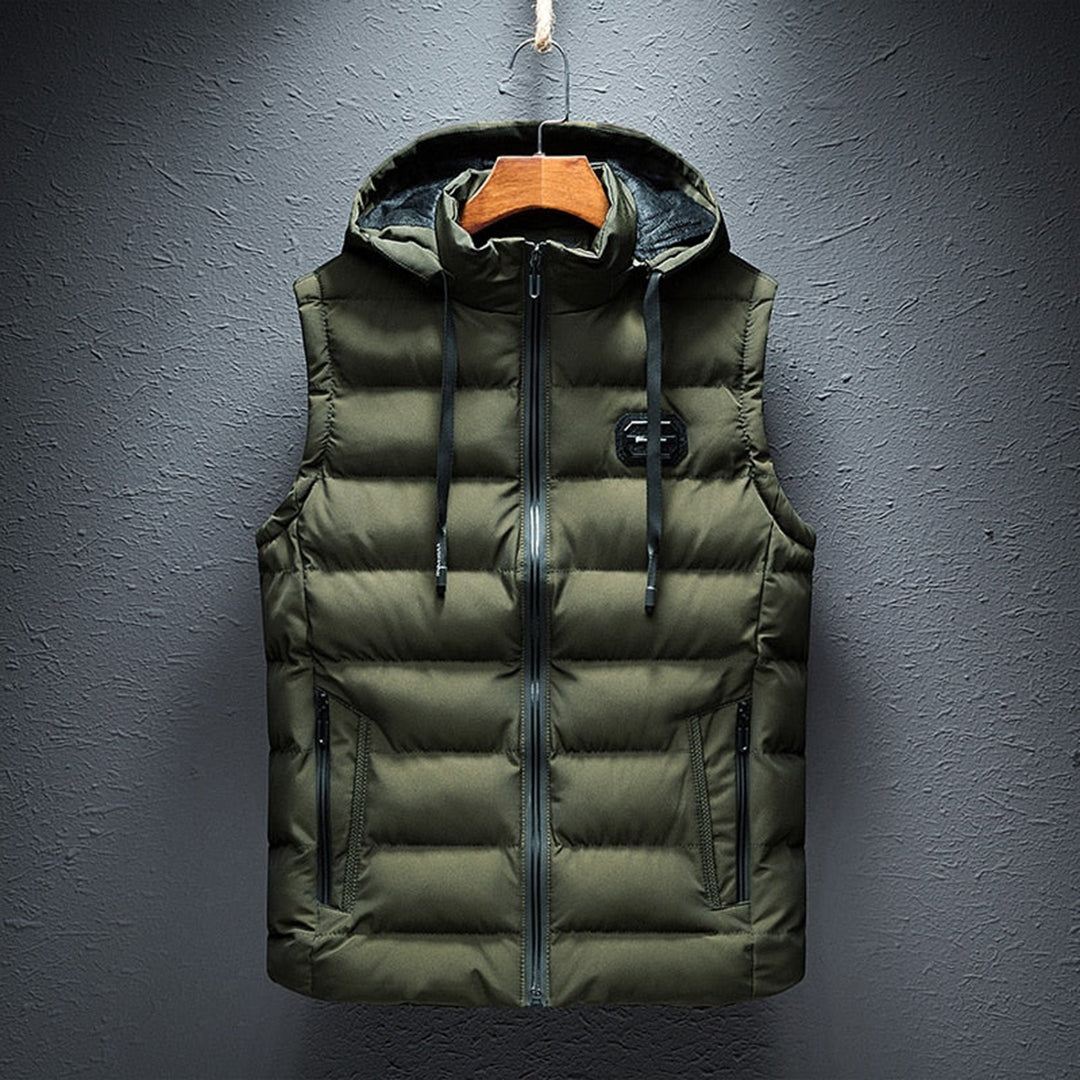 Puffer Gilet - Met capuchon - Gewatteerd - Bodywarmer - Gevuld vest voor heren-Boutique Moda