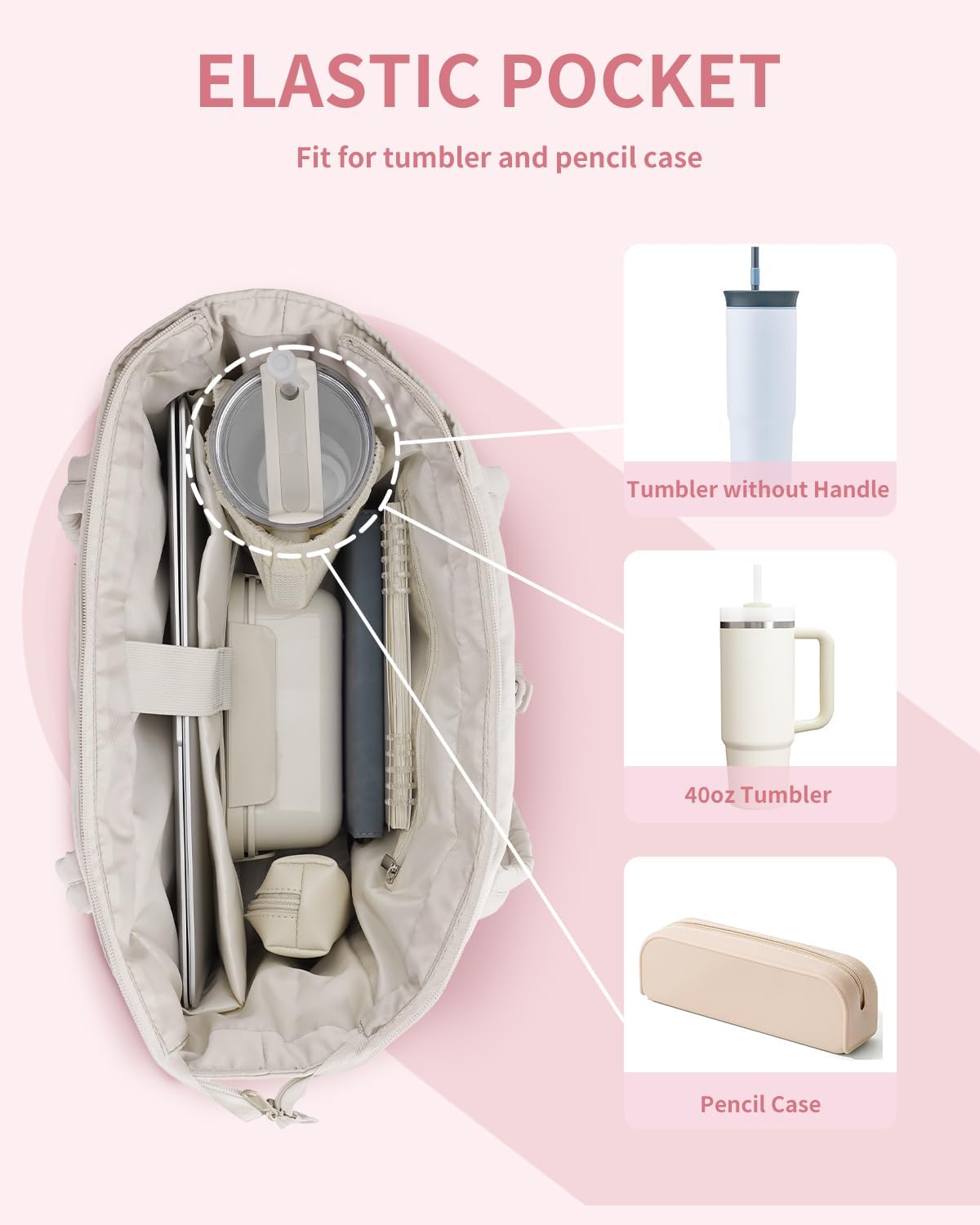 Puffer Tas | Multi Zak | Bekerhouder | Gewatteerde Tas | Draagtas-Boutique Moda