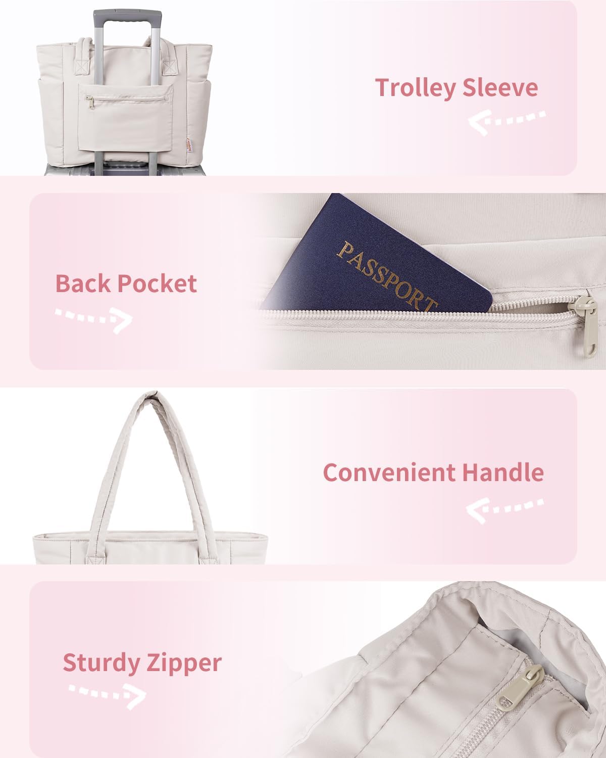 Puffer Tas | Multi Zak | Bekerhouder | Gewatteerde Tas | Draagtas-Boutique Moda