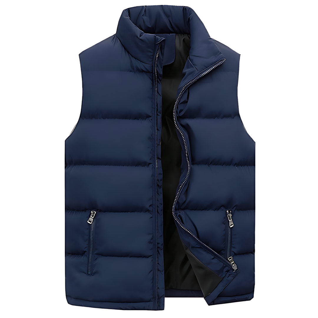 Puffer Vest - Mouwloze bodywarmer met rits voor mannen-Boutique Moda