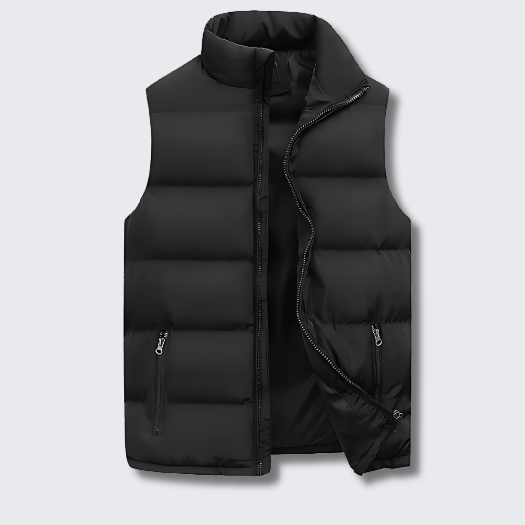 Puffer Vest - Mouwloze bodywarmer met rits voor mannen-Boutique Moda