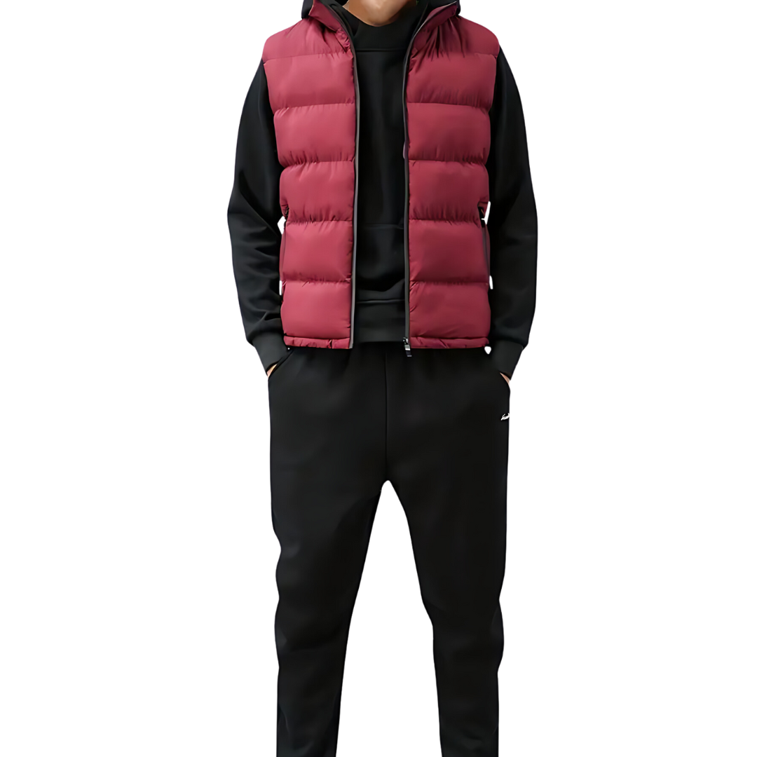 Puffer Vest - Mouwloze bodywarmer met rits voor mannen-Boutique Moda