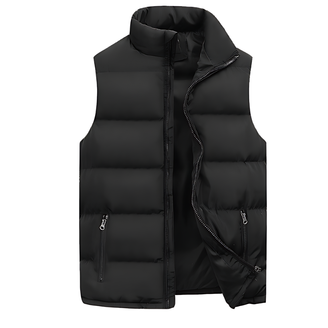Puffer Vest - Mouwloze bodywarmer met rits voor mannen-Boutique Moda