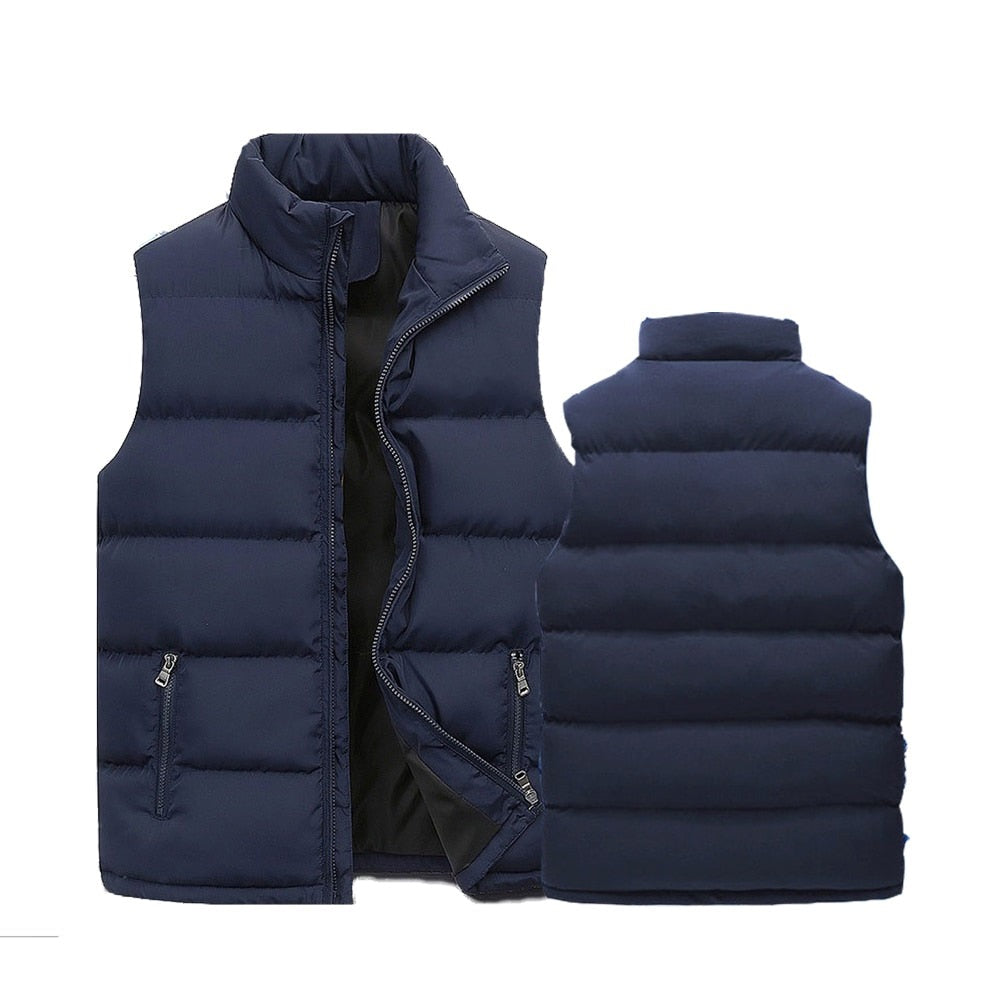 Puffer Vest | Ritssluiting | Gewatteerd | Bodywarmer | Heren Gilet-Boutique Moda