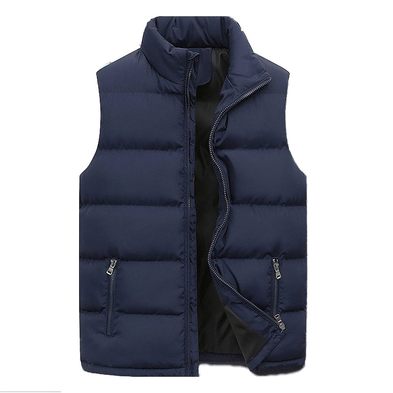 Puffer Vest | Ritssluiting | Gewatteerd | Bodywarmer | Heren Gilet-Boutique Moda