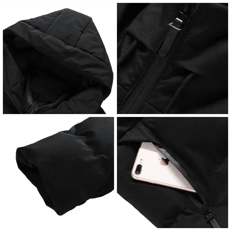 Pufferjas - Warme waterafstotende winterjas met capuchon voor heren-Boutique Moda