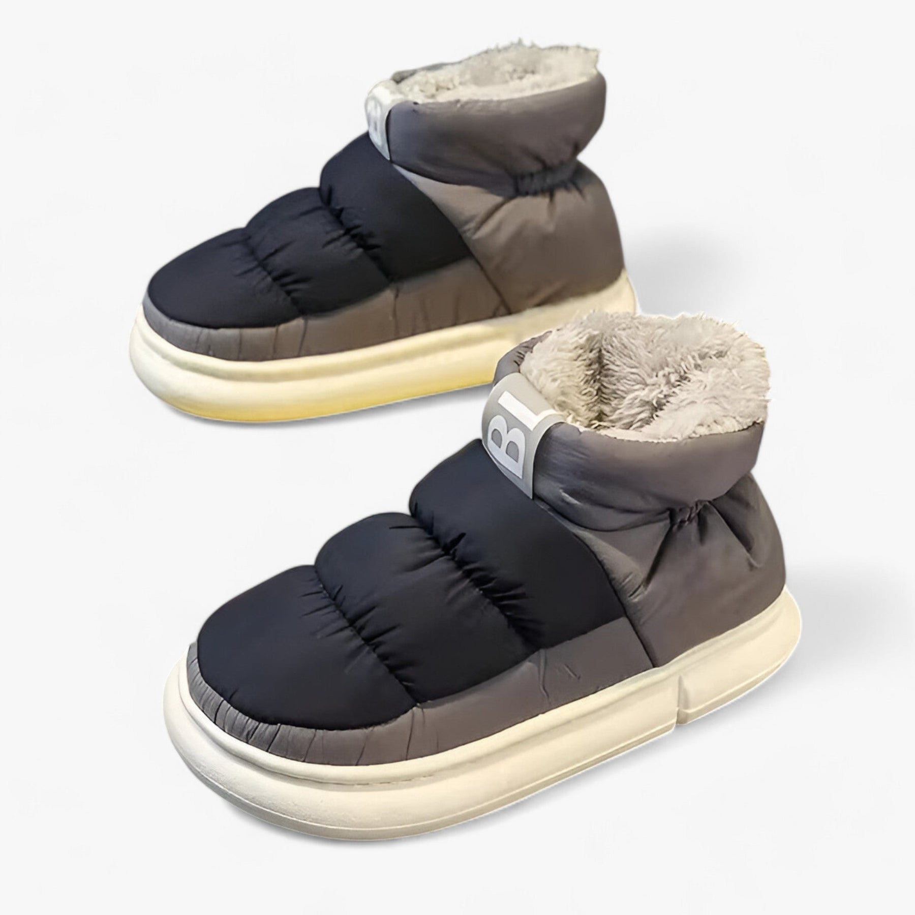 Pufferschoenen - Slip-On - Met fleece gevoerd - Sneeuwlaarzen - Winterschoenen-Boutique Moda