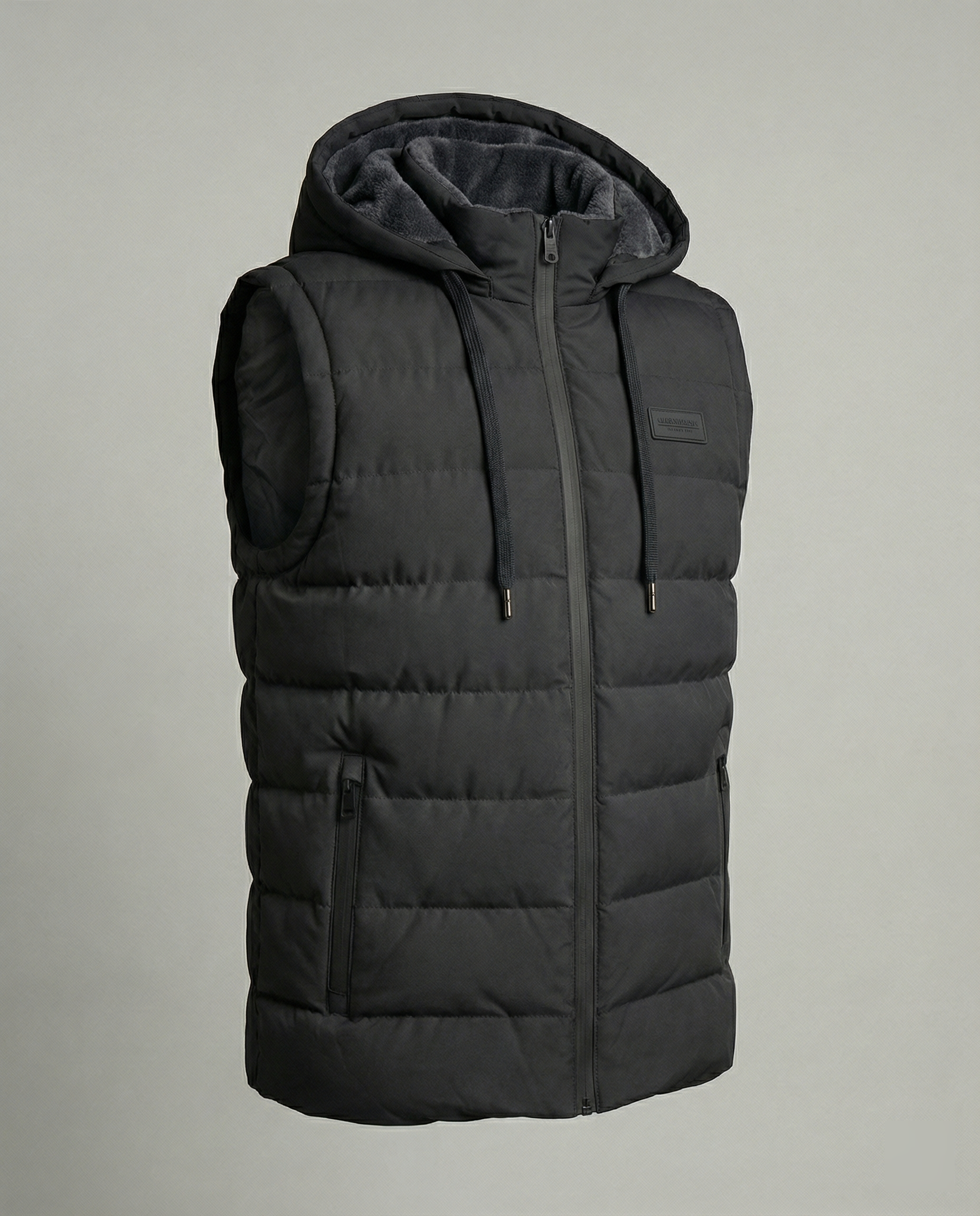 Puffervest - Met capuchon - Met rits - Bodywarmer - Herenvest-Boutique Moda