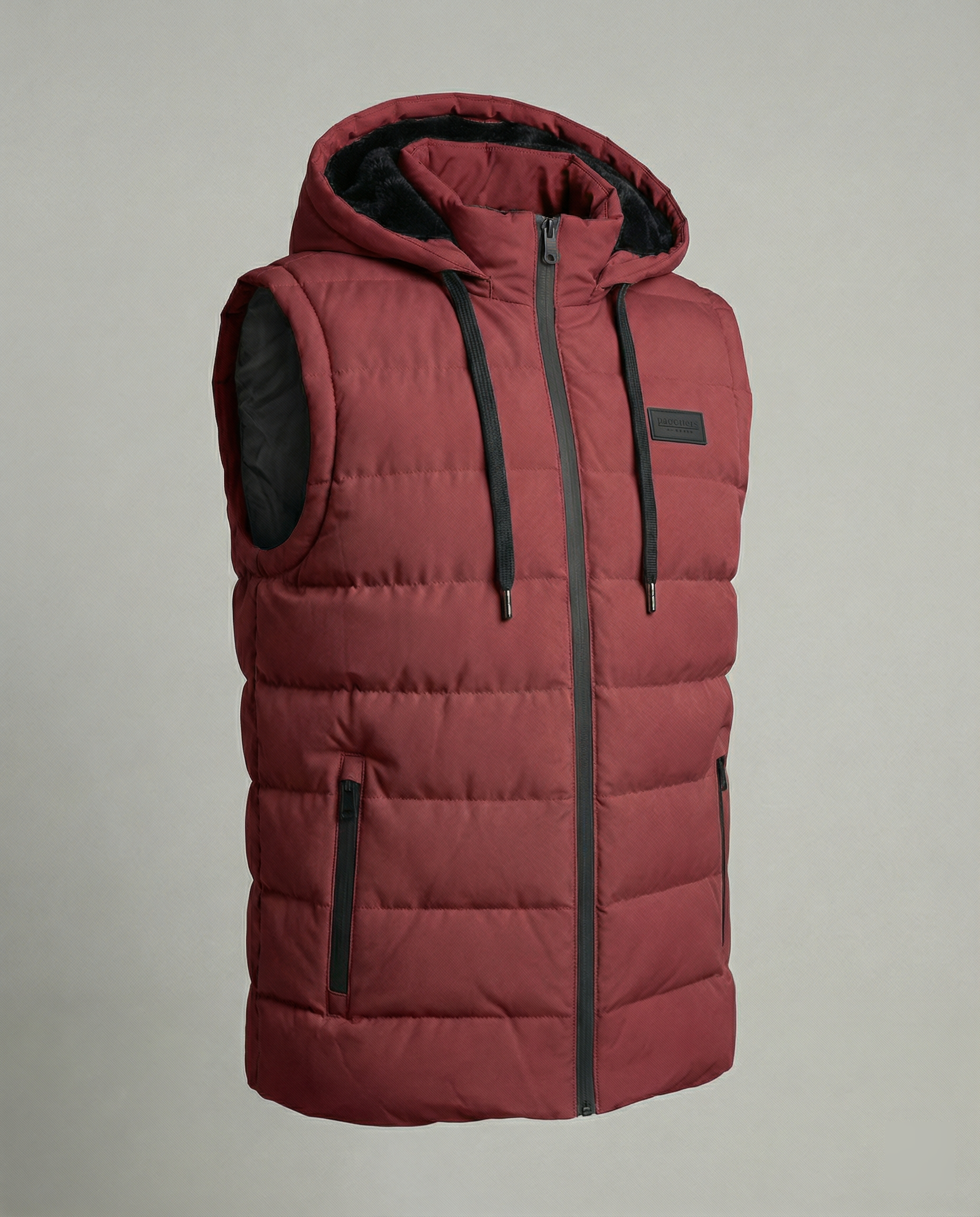 Puffervest - Met capuchon - Met rits - Bodywarmer - Herenvest-Boutique Moda
