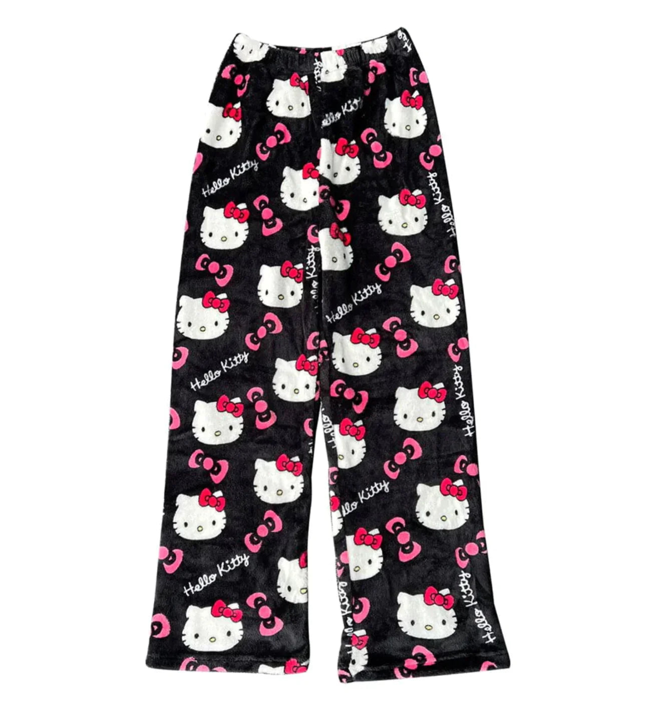 Pyjamabroek - Comfy - Kattenprint - Fluffy PJ Broek - Fleece Pyjamabroek-Boutique Moda
