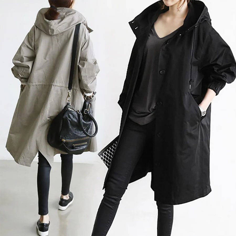 Regenjas | Capuchon | Oversized | Parka Jas | Regenjas Vrouwen-Boutique Moda