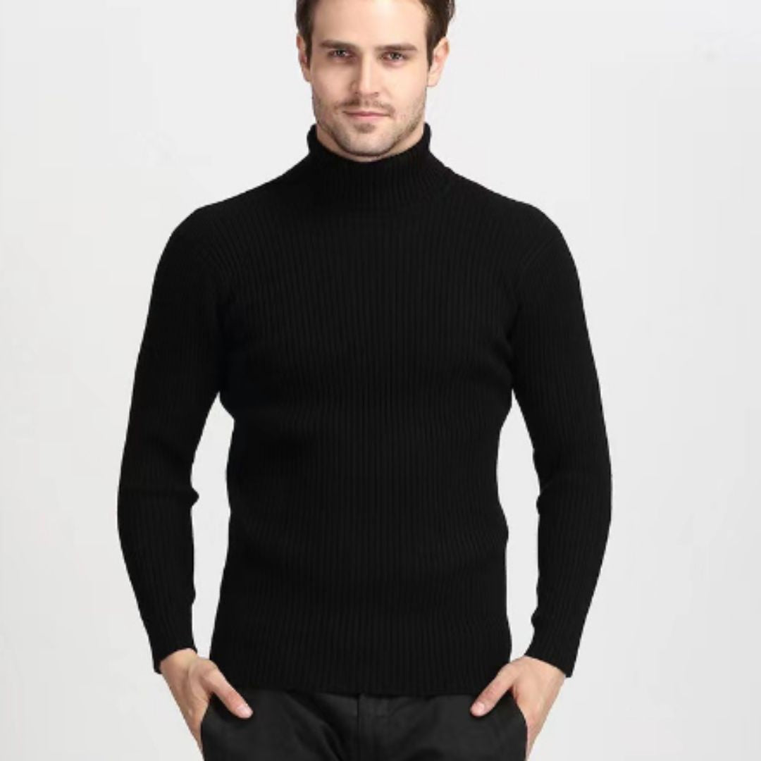 Roll Neck Jumper - Slim fit gebreide coltrui voor heren-Boutique Moda
