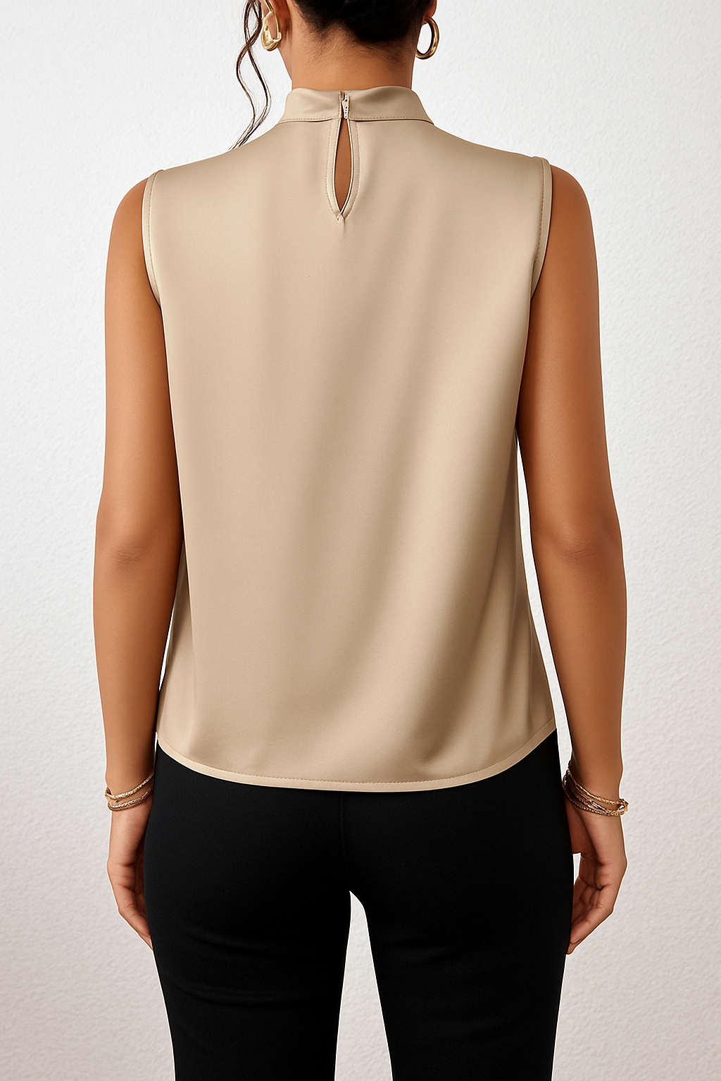 Satijnen Top | Mouwloos | Chique | Haltertop | Dameskleding-Boutique Moda
