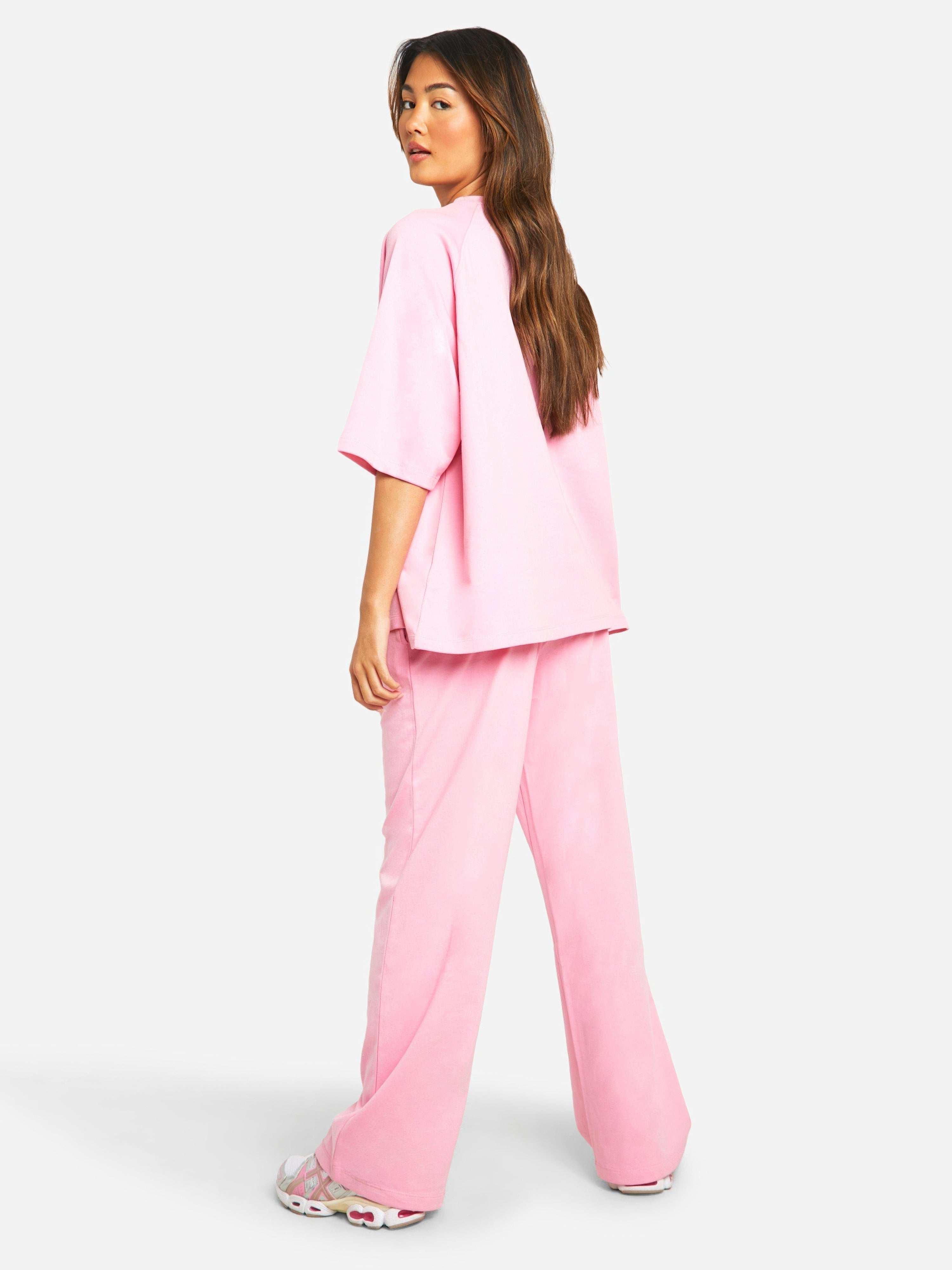 Set met oversized T-shirt en joggingbroek – Casual tweedelige set voor dames-Boutique Moda